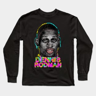 Dennis Rodman Bulls Long Sleeve T-Shirt